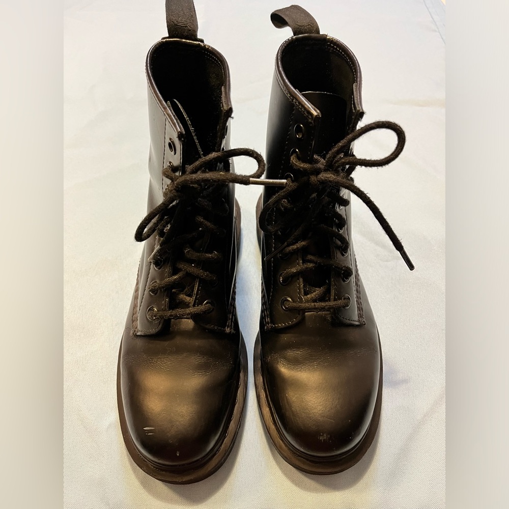 Dr.Martens 1460 MONO SMOOTH LEATHER LACE UP BOOTS size 7
